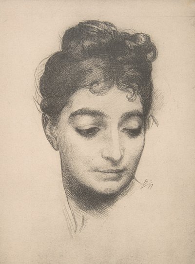Cabeza de mujer, de L
