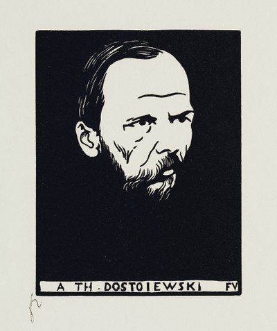 A Th. Dostoiewski, 1895 de Felix Edouard Vallotton