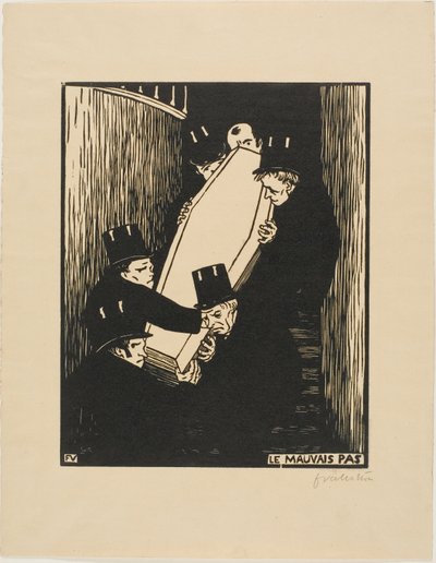 Una Esquina Difícil de Felix Edouard Vallotton