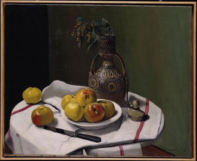 Manzanas y un jarrón marroquí, 1914 de Felix Edouard Vallotton