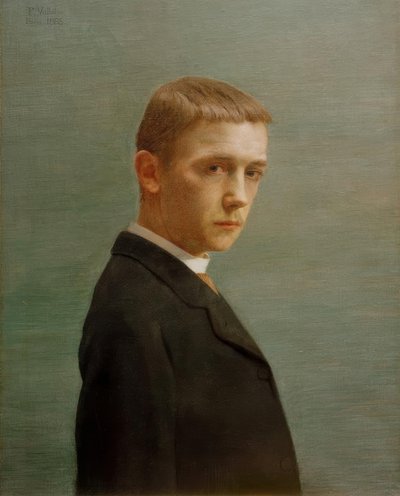 Autorretrato a los veinte años de Felix Edouard Vallotton