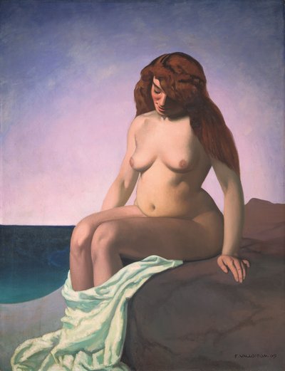 Baigneuse au rocher, 1909 de Felix Edouard Vallotton