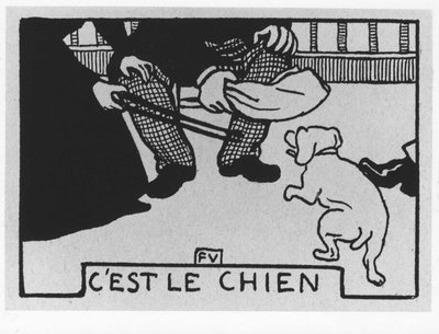 Pelo de zanahoria: “es el perro”, Jules Renard, ilustración de Felix Vallotton, ed. Flammarion de Felix Edouard Vallotton