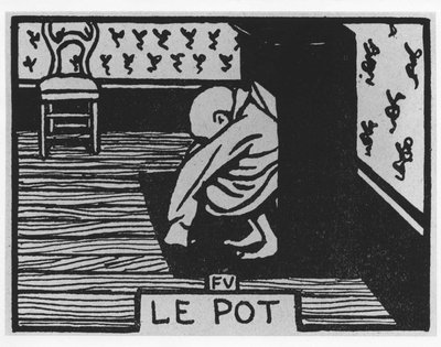 Carrot Poil: “el pote”, Jules Renard, ilustración de Felix Vallotton, ed. Flammarion. de Felix Edouard Vallotton