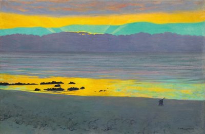 Puesta de sol amarilla y verde, 1911 de Felix Edouard Vallotton