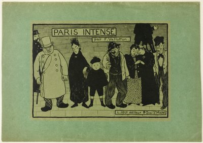 Portada para París Intenso de Felix Edouard Vallotton