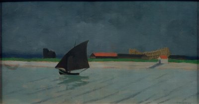 La desembocadura del Sena (marina) de Felix Edouard Vallotton