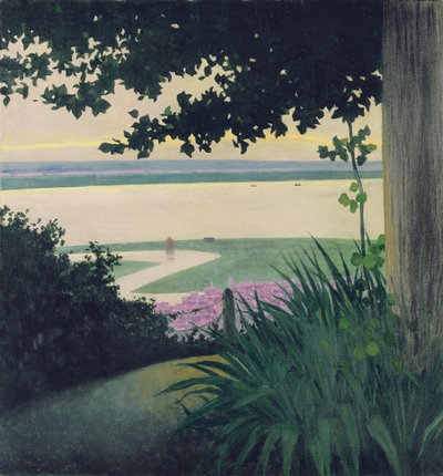 Honfleur y la Bahía del Sena, 1910 de Felix Edouard Vallotton