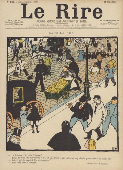 Ilustración para Le Rire de Felix Edouard Vallotton
