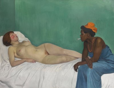 La blanca y la negra de Felix Edouard Vallotton