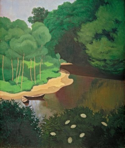 El Dordoña en Carennac de Felix Edouard Vallotton