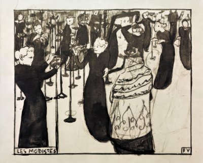 La modista de Felix Edouard Vallotton