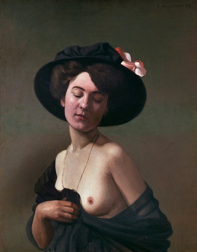 Dama con sombrero negro, 1908 de Felix Edouard Vallotton