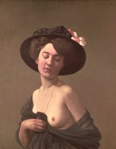 Dama con sombrero, 1908 de Felix Edouard Vallotton