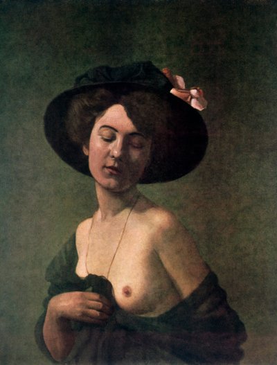 Dama con sombrero, 1908 de Felix Edouard Vallotton