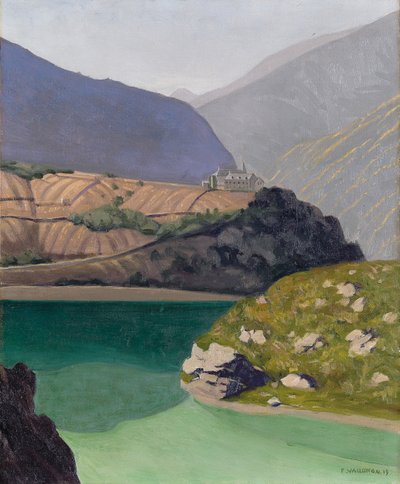 Lago Geronde, Sierre, 1919 de Felix Edouard Vallotton