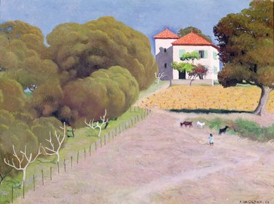 Paisaje, La casa con el techo rojo, 1924 de Felix Edouard Vallotton