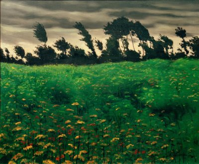 El campo florecido de Felix Edouard Vallotton
