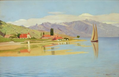 El puerto de Pully de Felix Edouard Vallotton