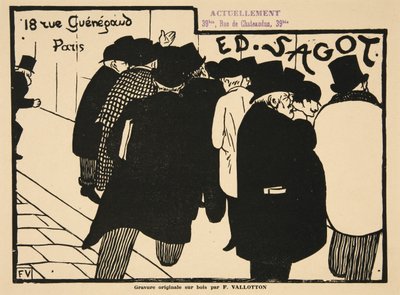 Los Amantes de las Estampas, pub. 1892 de Felix Edouard Vallotton