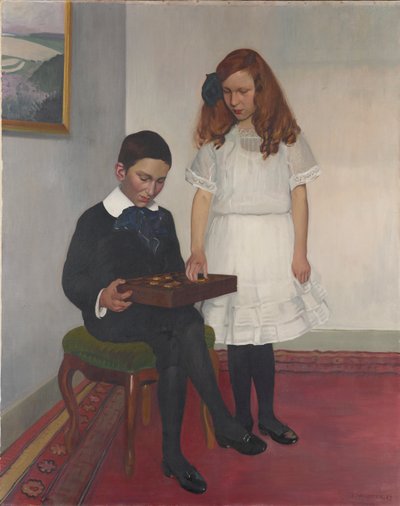 Los niños Hahnloser, 1912 de Felix Edouard Vallotton