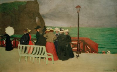 Las tablas en Etretat de Felix Edouard Vallotton