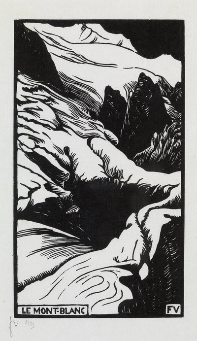 Mont-Blanc, 1892 de Felix Edouard Vallotton