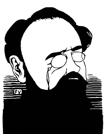 Retrato de Emile Zola (1840-1902), escritor francés. Grabado de Felix Edouard Vallotton (1865-1925) de Felix Edouard Vallotton
