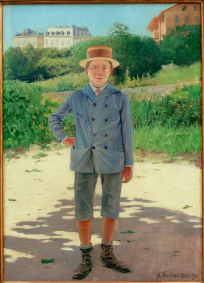 Retrato del joven Delisle de Felix Edouard Vallotton