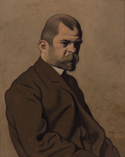 Retrato de Ambroise Vollard 1865-1939, 1902 de Felix Edouard Vallotton