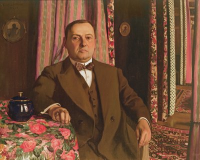 Retrato de Georg E. Haasen, 1913 de Felix Edouard Vallotton
