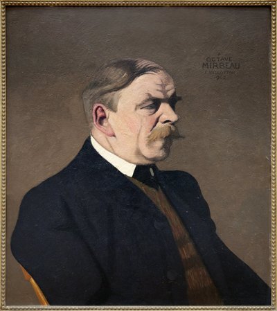 Retrato de Octave Mirbeau (1848-1917), Escritor, periodista francés, Pintura al óleo de Félix Vallotton (1865-1925), realizada en 1902. Fotografía, KIM Youngtae, Grenoble, Musee de Grenoble. de Felix Edouard Vallotton