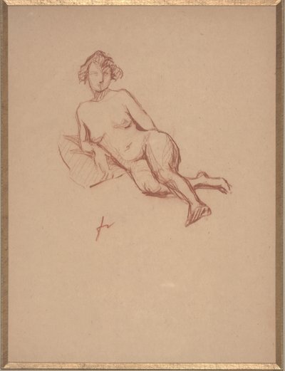 Desnudo femenino reclinado de Felix Edouard Vallotton