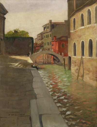 Río della Salute, Venecia de Felix Edouard Vallotton