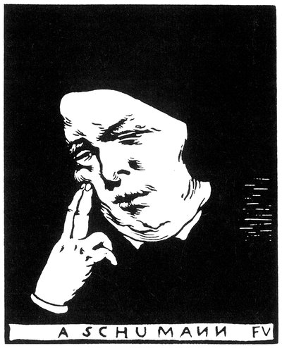 Robert Schumann 1810-1856, 1893 de Felix Edouard Vallotton