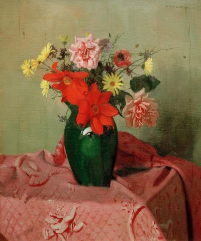 Rosas y Dalias de Felix Edouard Vallotton
