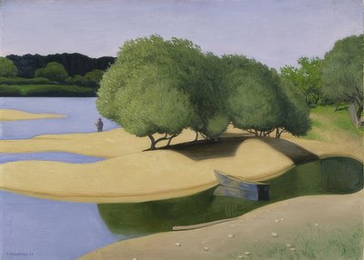 Bancos de arena en el Loira de Felix Edouard Vallotton