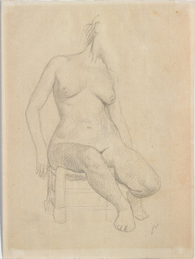 Desnudo sentado de Felix Edouard Vallotton