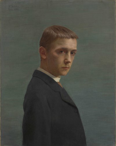 Autorretrato a los veinte años, 1885 de Felix Edouard Vallotton