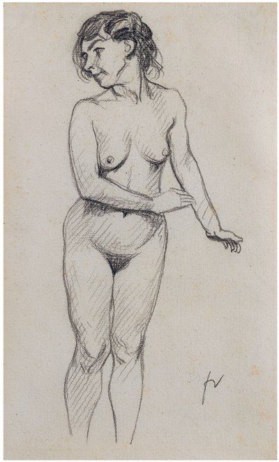 Desnudo de pie de Felix Edouard Vallotton