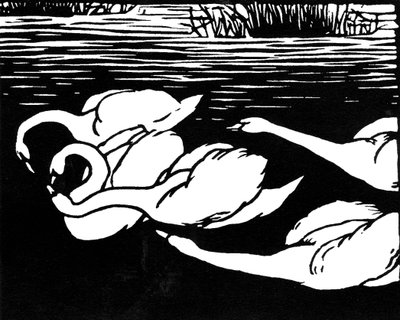 Cisnes de Felix Edouard Vallotton