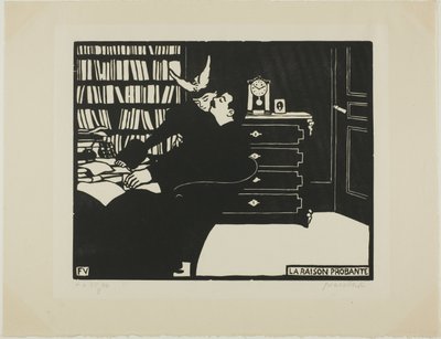 La razón convincente, lámina cuatro de Intimidades de Felix Edouard Vallotton
