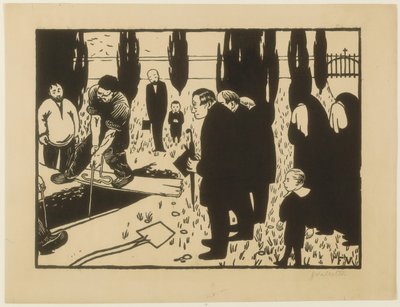 El funeral de Felix Edouard Vallotton