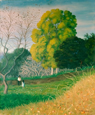 El árbol verde, Cagnes, 1924 de Felix Edouard Vallotton