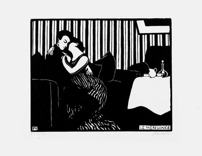 La mentira, 1897-98 de Felix Edouard Vallotton