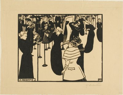 La sombrerera de Felix Edouard Vallotton