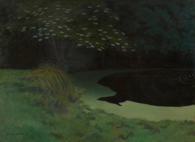 El estanque Honfleur, 1909 de Felix Edouard Vallotton