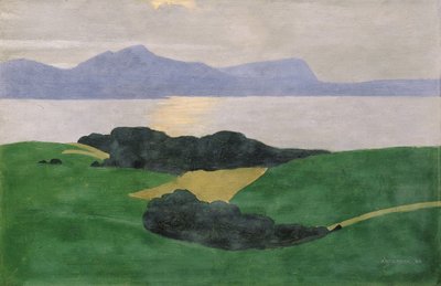 El Saleve y el Lago, 1900 de Felix Edouard Vallotton