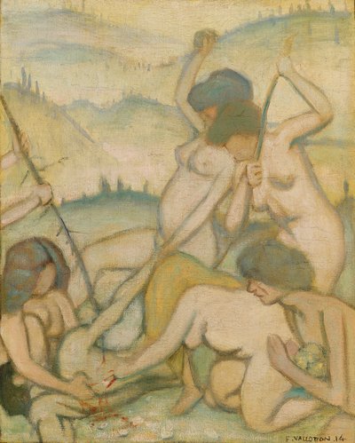 El asesinato de Orfeo, 1914 de Felix Edouard Vallotton