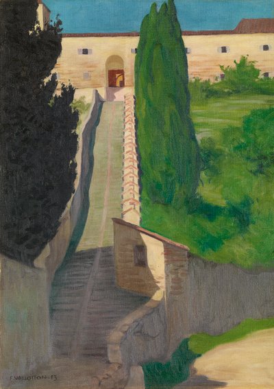 Los escalones del convento de San Marco, Perugia, 1913 de Felix Edouard Vallotton